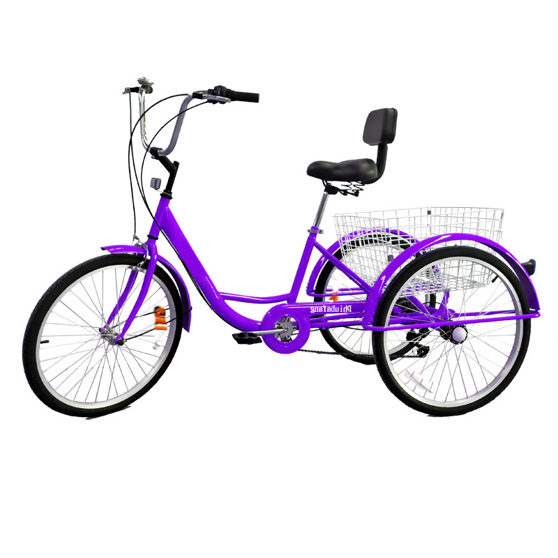 Adult Tricycle Bicycle 3 Wheels Tricycle Wholesale OEM Custom 24 Inch Three Wheel Bike