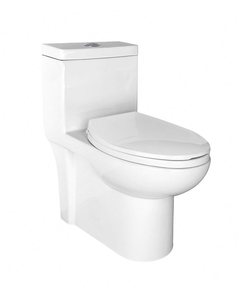Ceramic Porcelain Elongated S-trap Floor Mounted Toilet with 10 Inch One Piece Siphon Vortex Bowl