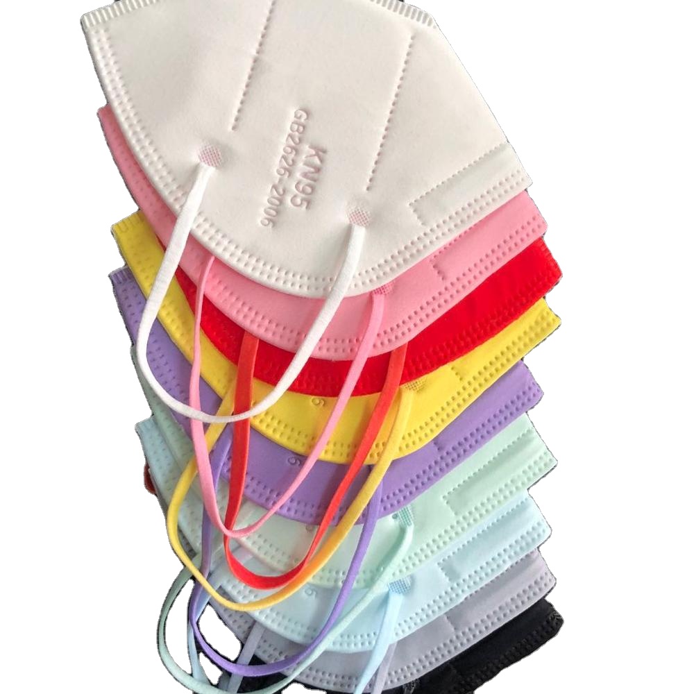 Fast Delivery High Quality Fashion Designed Colorful Black Pink Kn95 Disposable Face Mask Mascarillas Kn95 Facemask