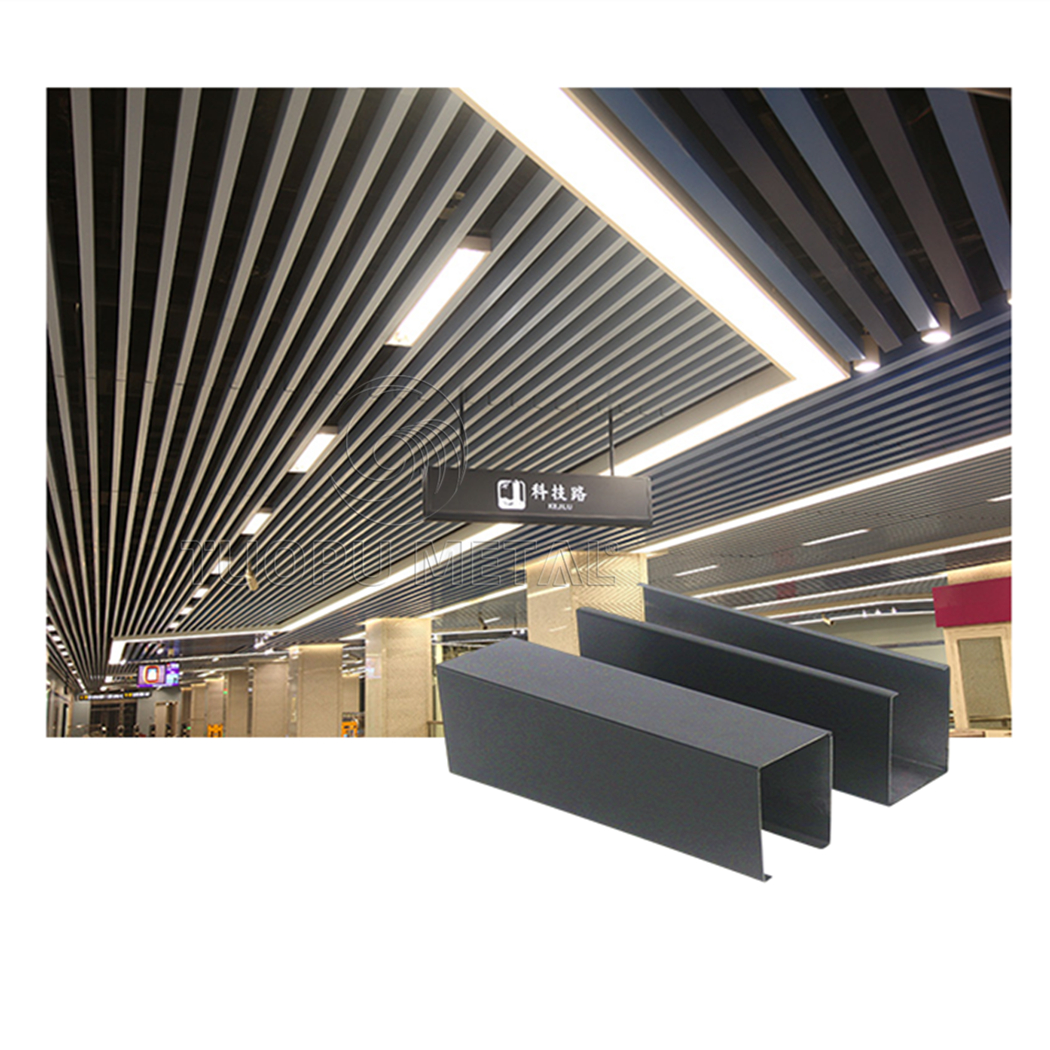 Modern False Ceiling Tiles/ Baffle Ceiling Paneling/ Aluminum Suspended Ceiling System For Roof Decoration