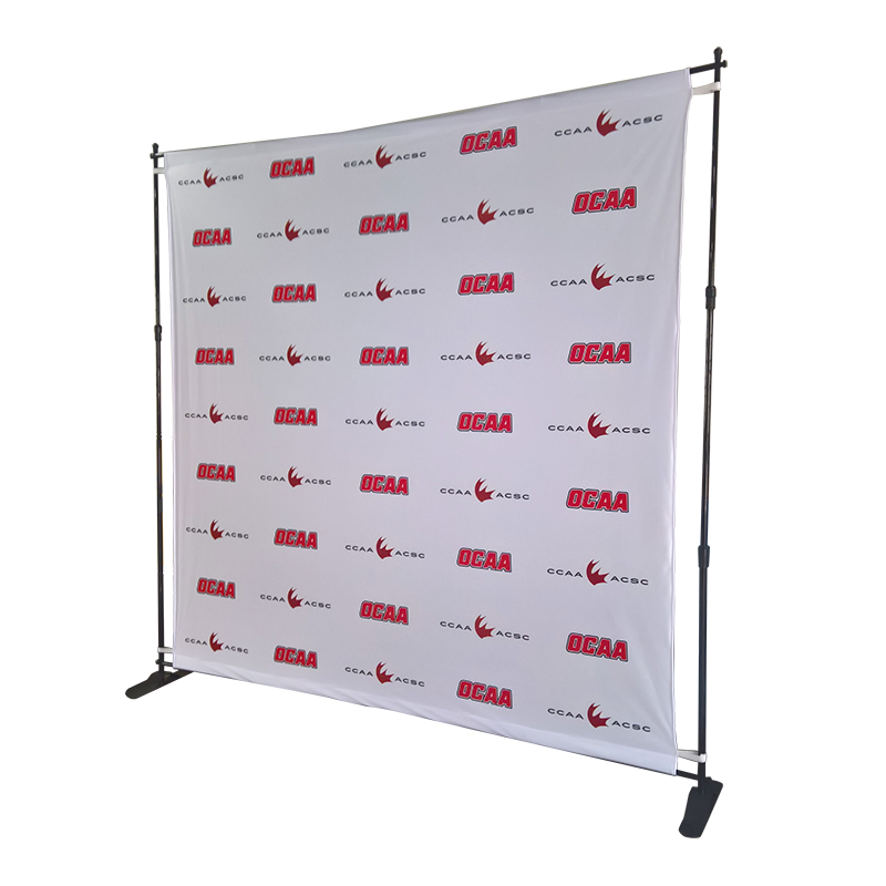 8*8 8*10 heavy duty Adjustable portable backdrop step and repeat banner stand Retractable banner large format banner stand