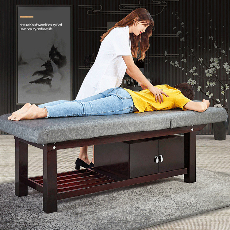 Luxury Spa Beds Wood Massage Bed Foldable Massage Table
