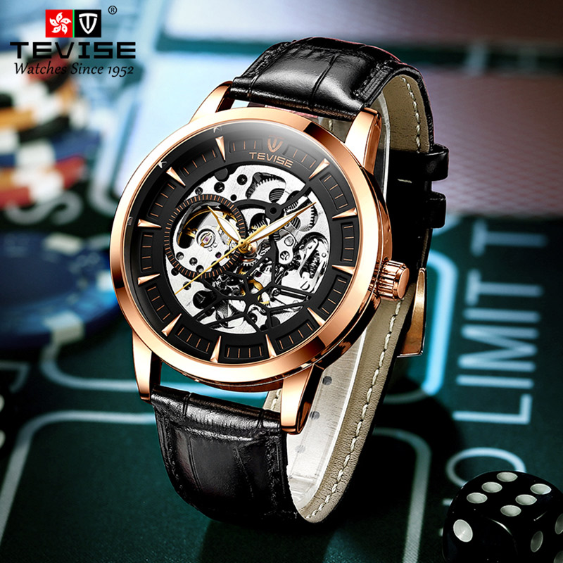 Swiss TEVISE Brand Automatic Watch For Men Luxury Mechanical Movement Watches