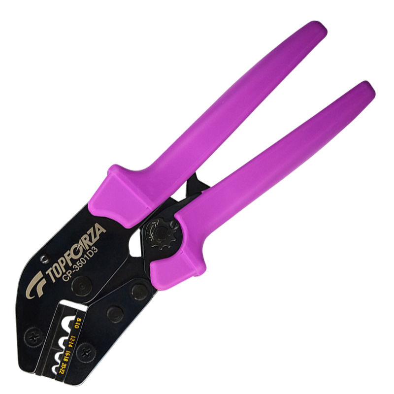 Naked Y O Type Terminal Crimper Non-Insulated Plug Ratchet Crimping Pliers