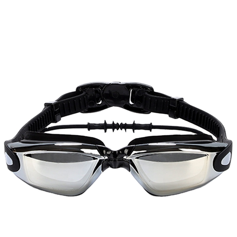 dropshipping Professional Large Frame Wide Vision No leaking Anti fog swimming goggles for Adult