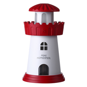 Lighthouse Air Humidifier Diffuser Car Home Desktop Portable Mini USB Spray Mist Air Purification