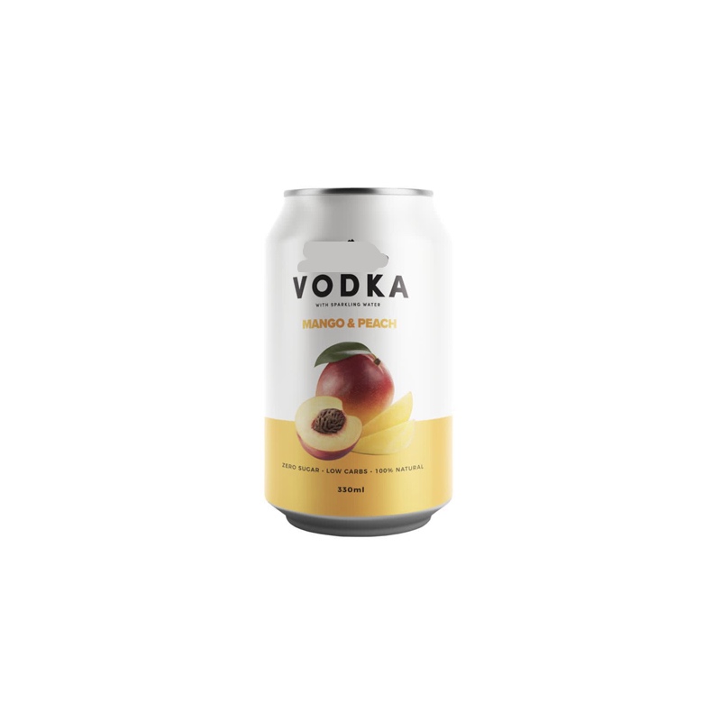Best products 100% nature Zero Sugar Low Calories Mongo and Peach Vodka Alcoholic Beverage 330ml Aluminum Can