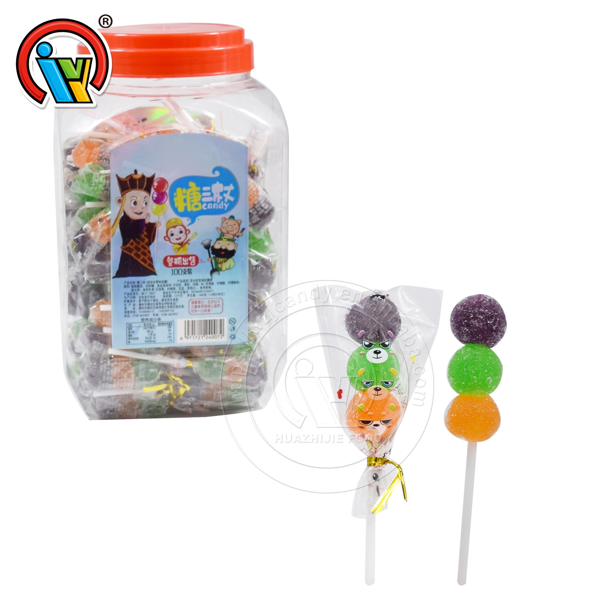 Конфеты Gummy Sweet Candy 3 в 1 с фруктовым вкусом