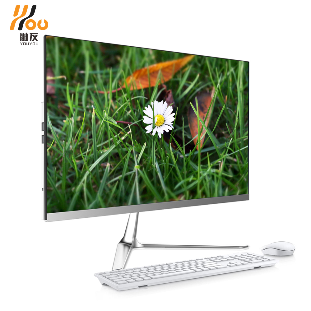 YOUYOU 23,8 дюймовый моноблочный компьютер кривой экран i3-3120 4 Гб 240 win10 настольный ноутбук компьютер сенсорный экран все в одном ПК
