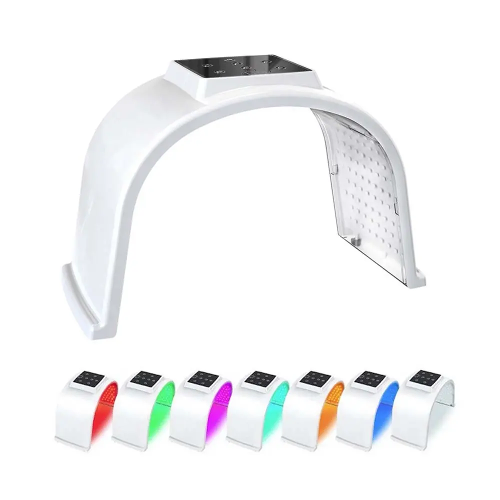 7 colors omega led light photon face mask therapy cabinfor facial body neck skin rejuvenation cellulite treatment beauty machine
