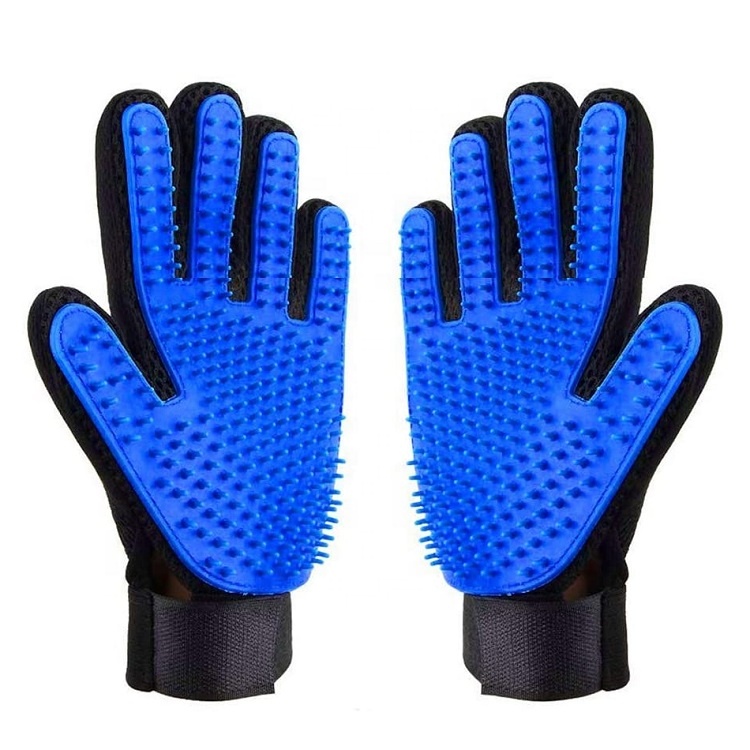 Upgraded 259 Soft Tips Pet Grooming Gloves for Cats & Dogs Hair Remover