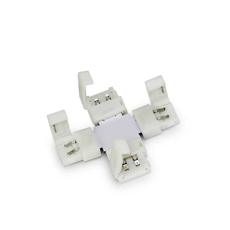FCR FFS Series Connector for LED Flexible Strip light. fast connection, Cross connector