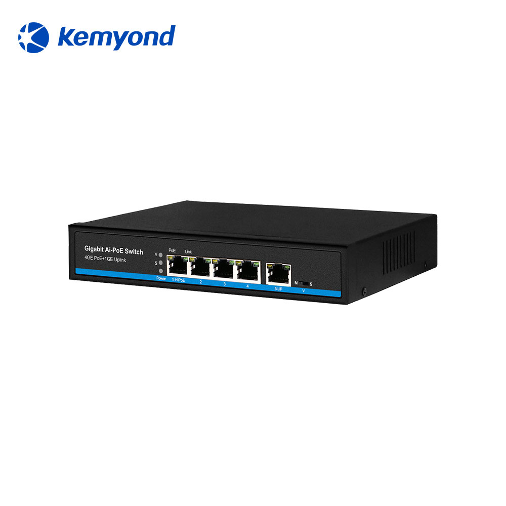Полноразмерный коммутатор Poe с портом 2/4, поддерживает IP-камеры IEEE802.3af/at и беспроводной сетевой коммутатор AP 10/100/1000 Мбит/с, 48 В