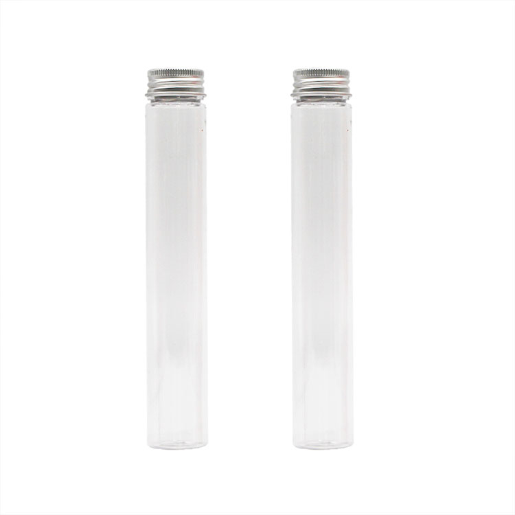 China Manufacturer Wholesale Empty Long Clear Mini 115ml Test Tubes Colour Plastic Bottles