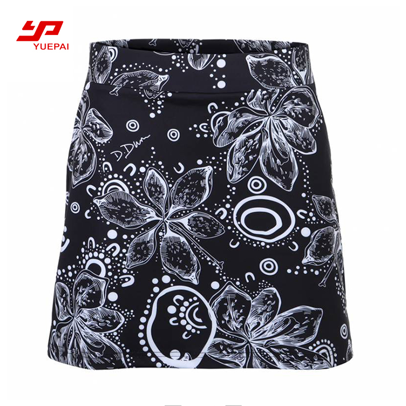 Breathable Golf Skorts with Side Zipper Pocket Custom Ladies Tennis Golf Skirt Womens Golf Skort