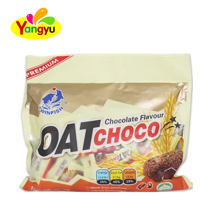 Hot selling oat chocolate chocolate bar oatmeal crisp cookies snack