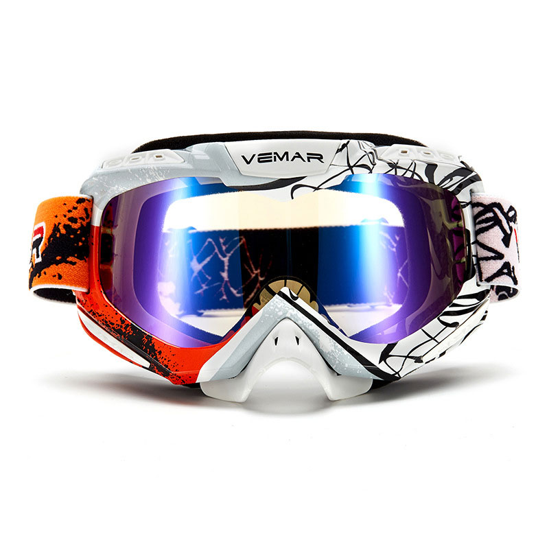 Off-road motorcycle electric bike helmet outdoor riding wind mirror anti-fog and sand-proof glasses