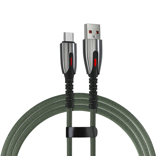 Новый плетеный кабель из цинкового сплава 3A для быстрой зарядки usb type c с передачей данных