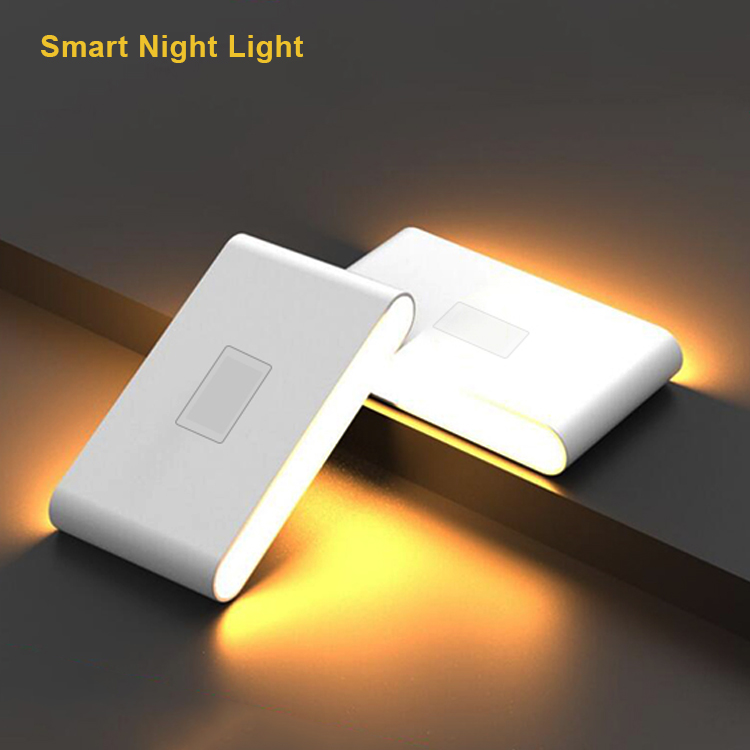 Home night smart sensor LED light USB rechargeable portable LED light