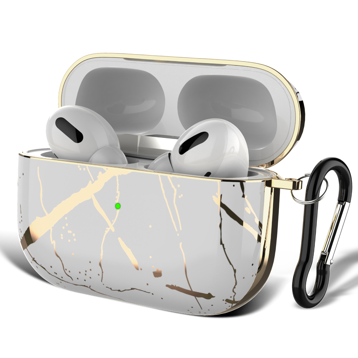 Синий фиолетовый градиентный мраморный чехол для airPods Pro, жесткий защитный чехол для Apple AirPod Pro