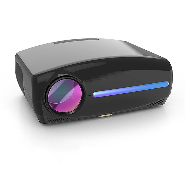 Touyinger S1080W Android 9,0 светодиодный видеопроектор Full HD AC3 6800 люмен белый/черный цвет