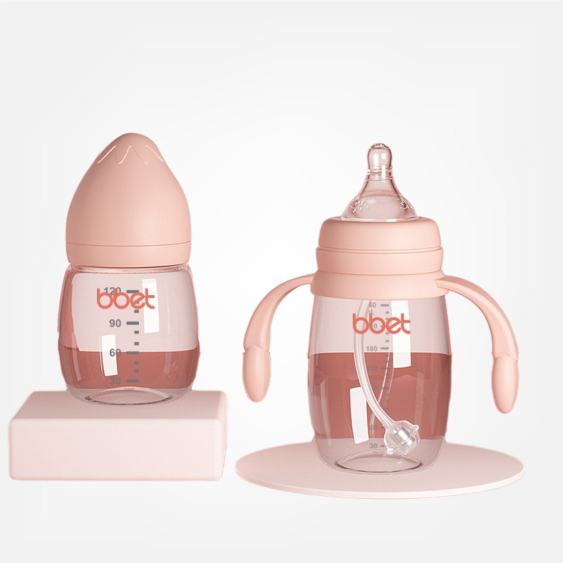 OEM logo bpa Free Babies Feeding Bottles 150 ml Milk Glass Bottle