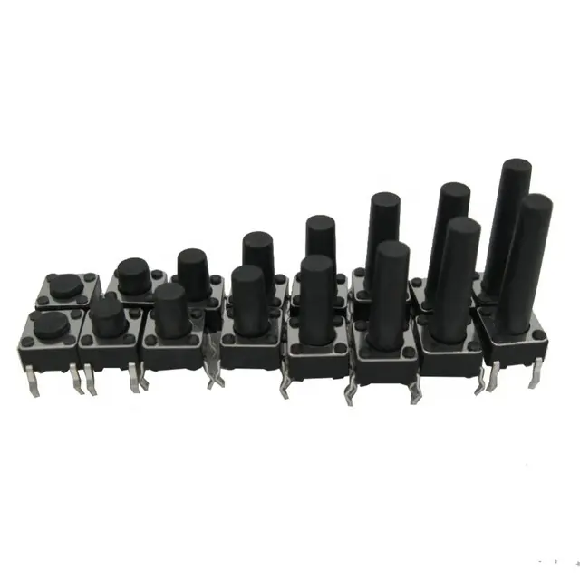 6x6 Tactile switches Push Button Switch DIP gullwing stainless steel copper contact tact switch