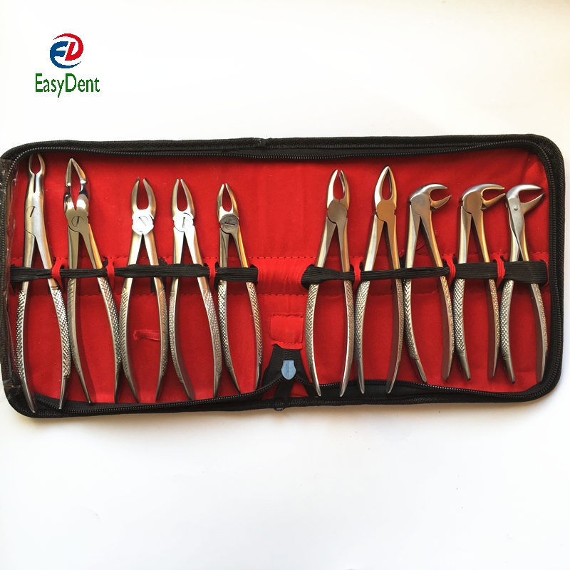 Hot Selling Dentagra Dental Forceps Suit Tooth Forceps Sets of dental instruments include post pliers for adult children