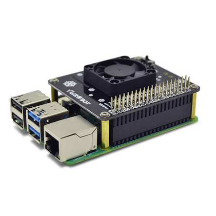 Raspberry Pi GPIO Вентилятор охлаждения Плата расширения со светодиодной совместимой для Raspberry Pi 4B/3B +/3B