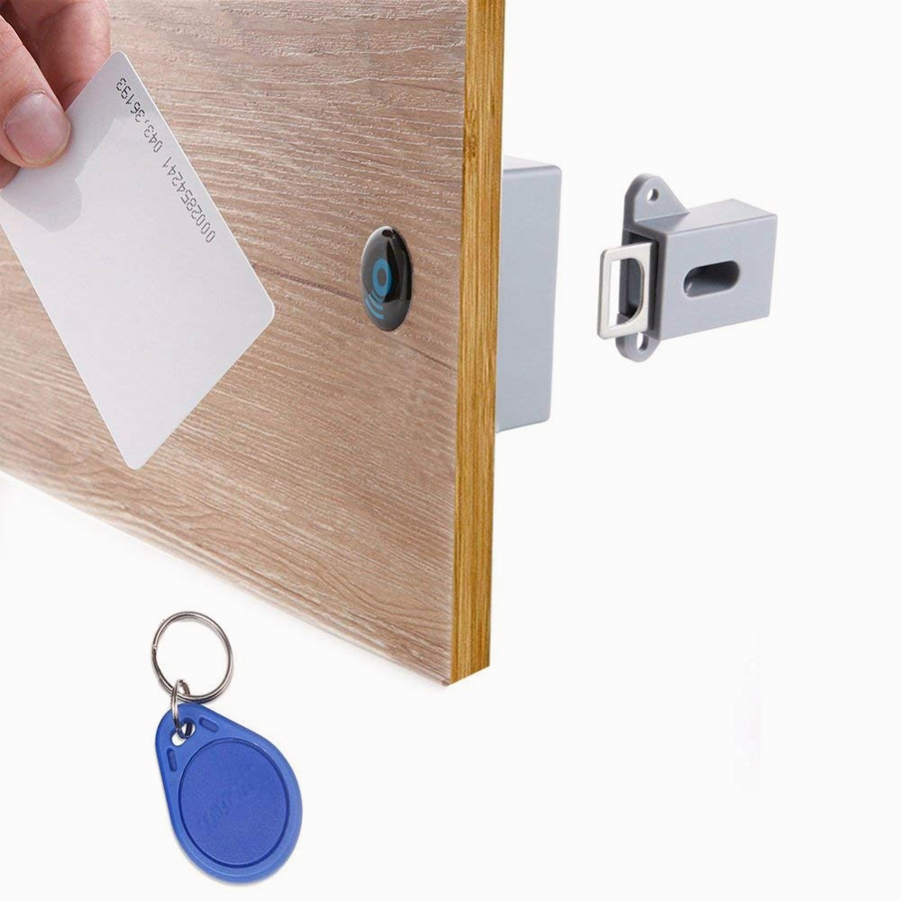 Смарт-Датчик rfid, невидимый замок 125 кГц без отверстий, скрытый rfid замок для ящиков и шкафов для домашнего использования