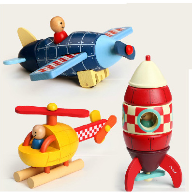 Распродажа, деревянная игрушка-головоломка с магнитом, вертолет, ракета, игра для тренировок