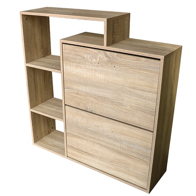 New design outdoor furniture modern storage wooden closed shoe cabinet