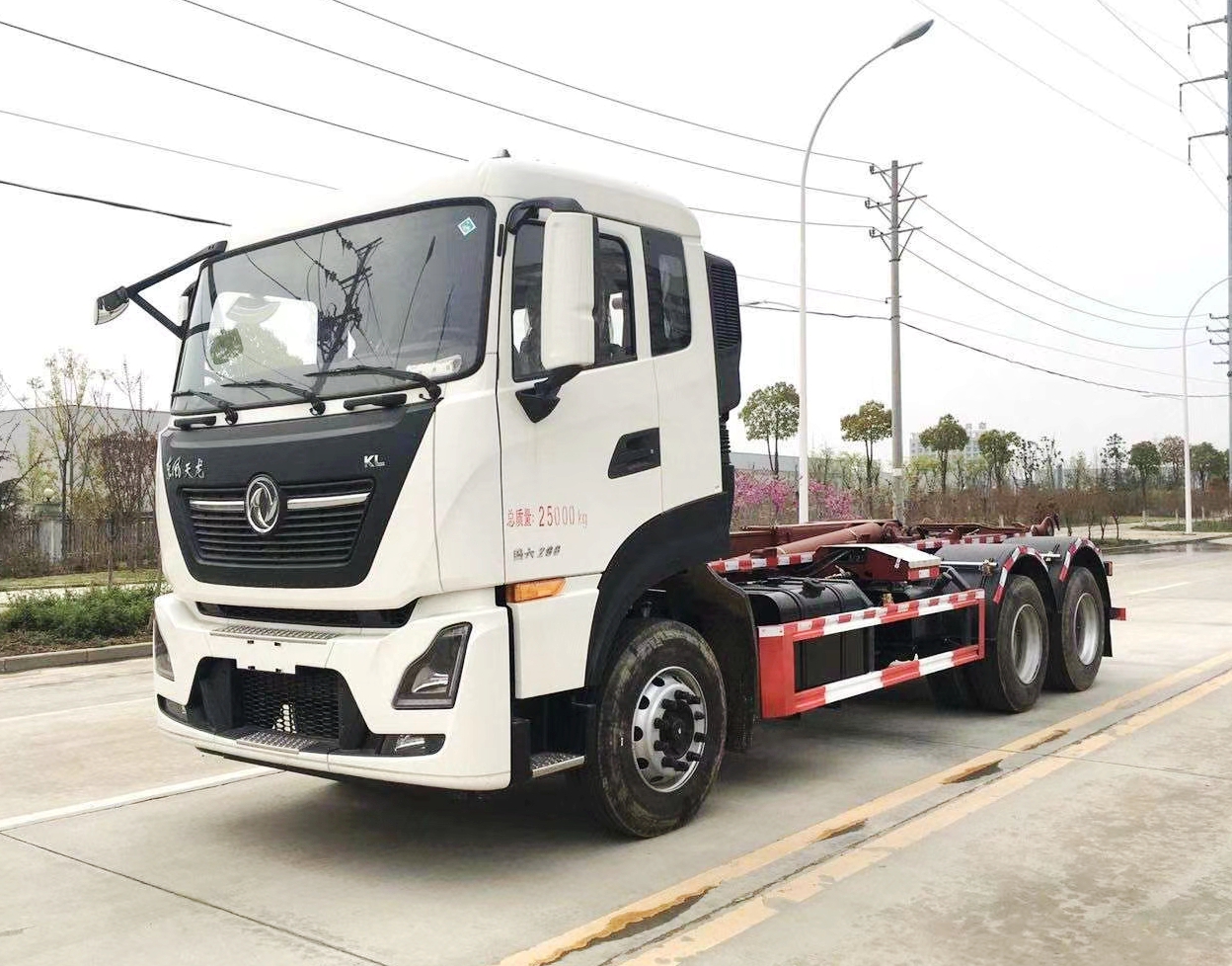Dongfeng 6x4 мусорная корзина с задней загрузкой для сбора отходов 25 куб. М гидравлический подъемный грузовик
