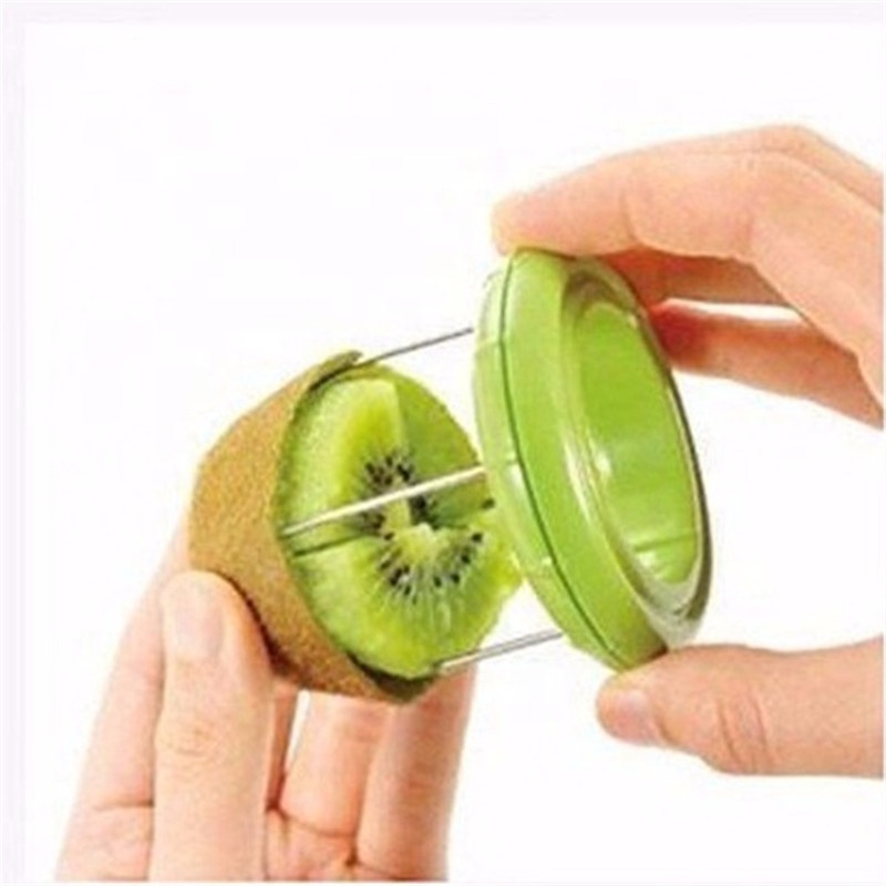 FY Green Kiwi Fruit Cut Digging Core Slicer Kitchen Peeler Tool Cutter Device For Fruit Salad