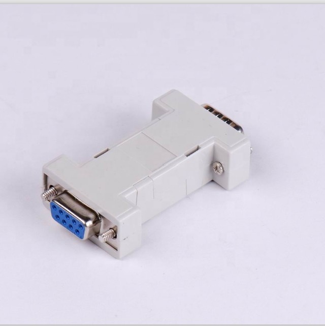 RS232 DB9F с избушкой для DB9M адаптер никелированный