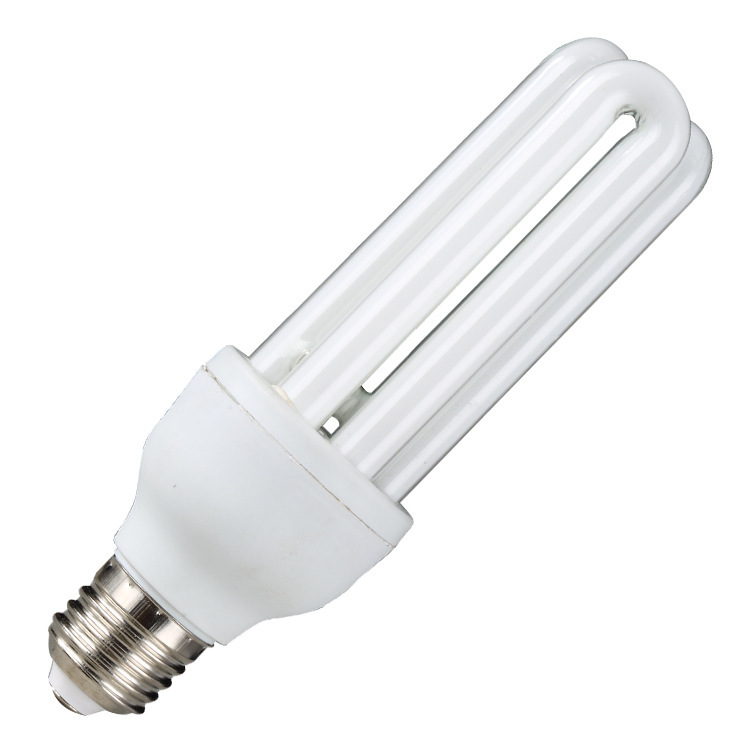 Manufacturers super bright 3U 2U 4u yellow white light wholesale U-type three-color energy-saving lamp