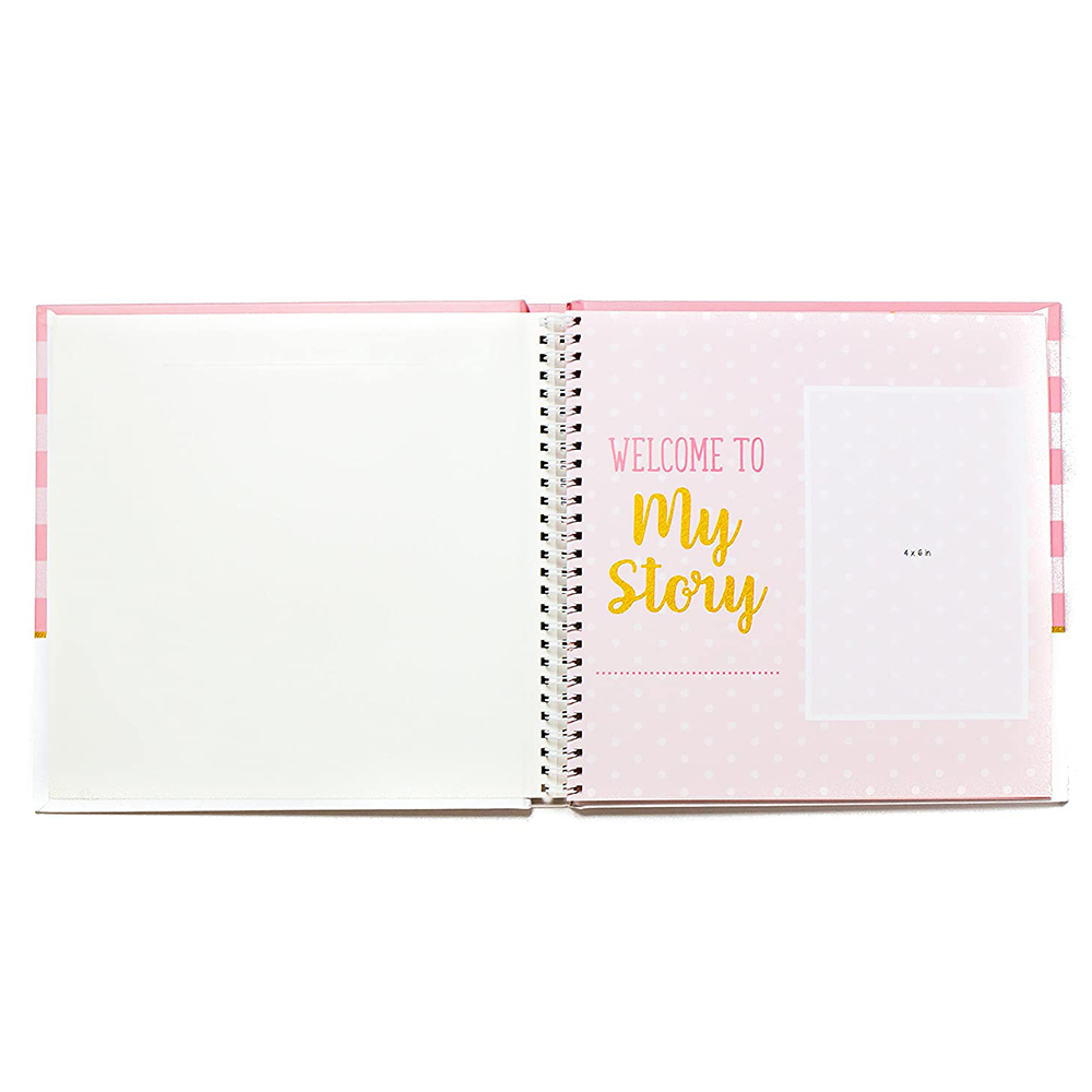 Hot sales diary notebook recommended B5 custom spiral notebooks printing baby journals and memory books baby journal