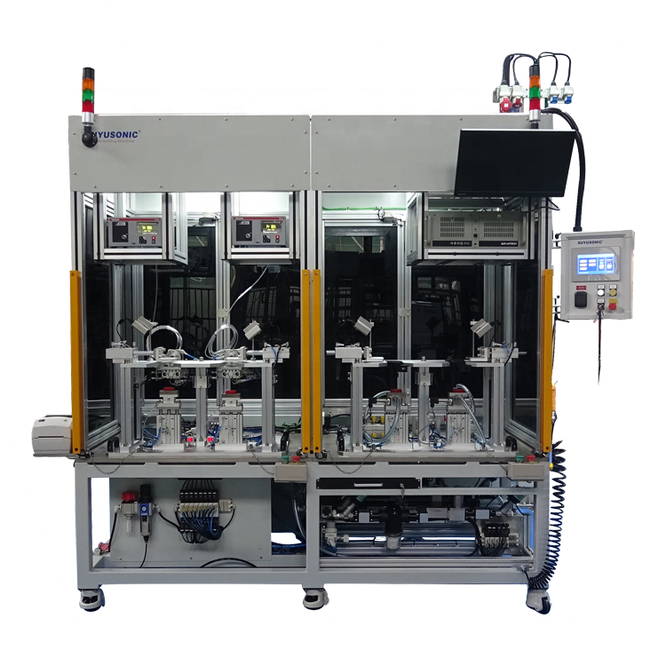 Welding machine supplier semi automatic best quality air tightness and leak detection double station equipment for canister