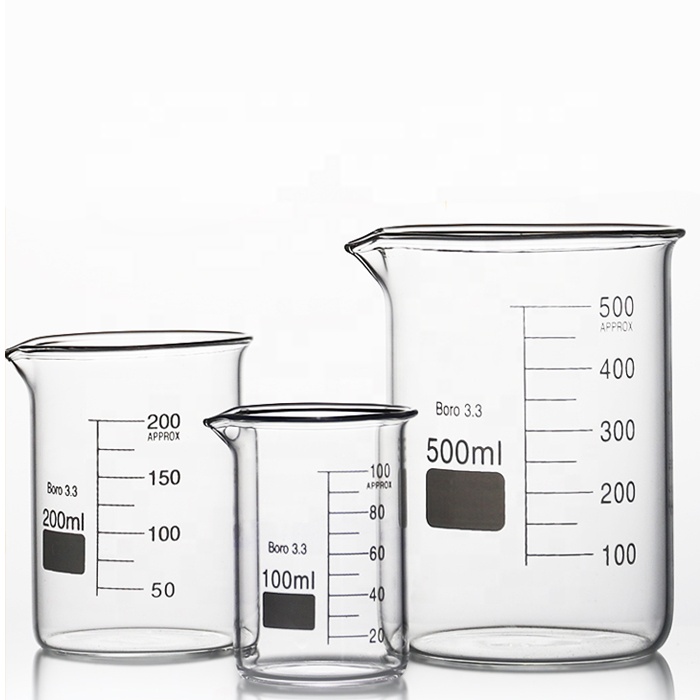 Лабораторный низкоформатный стеклянный стакан Tiandi Lab 500 мл