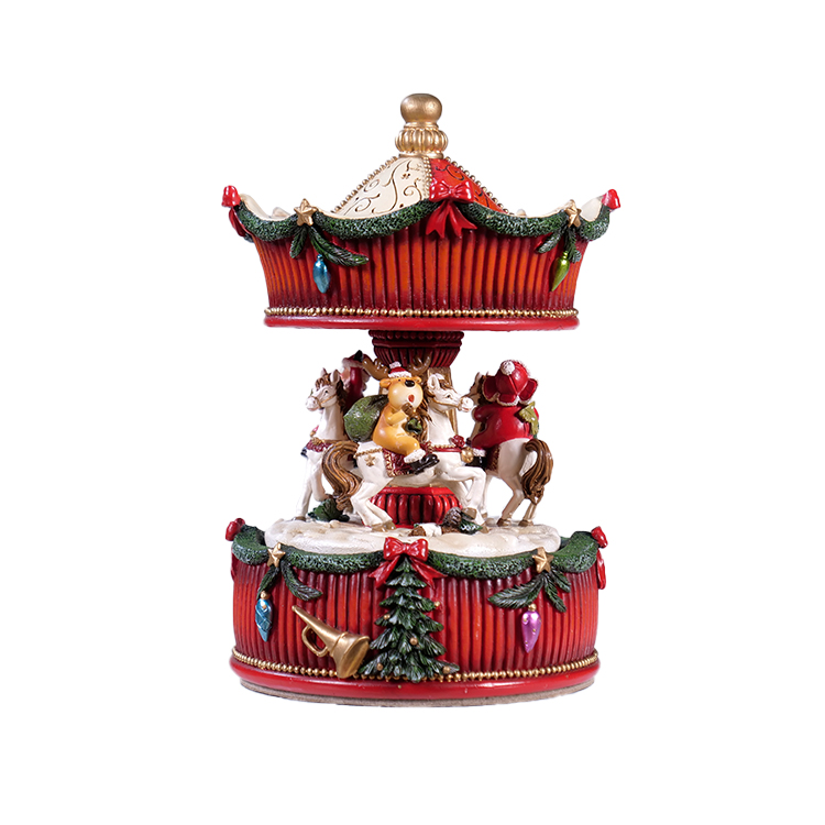Wholesale High Quality Santa Claus Doll Carousel Christmas For Theme Park