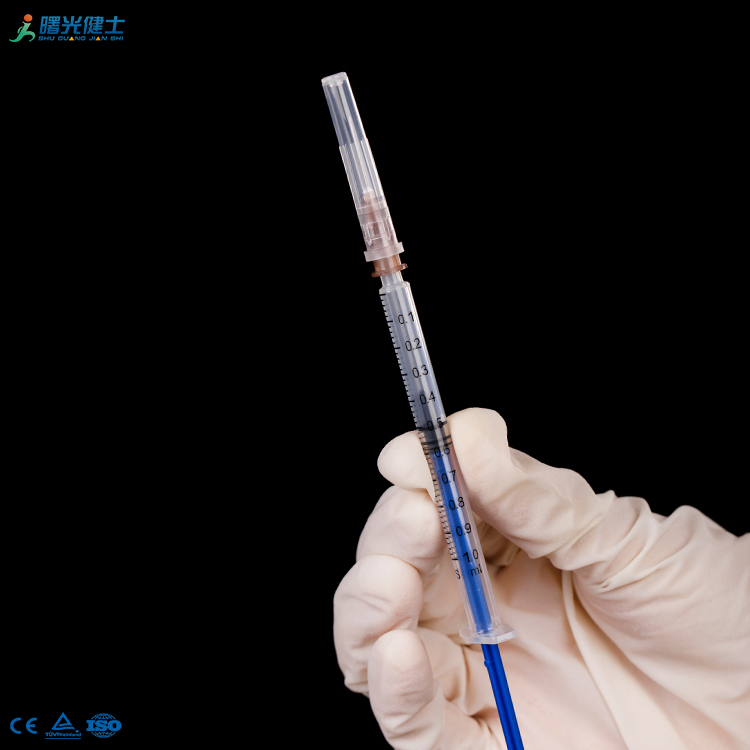 Automatic Tip Safety Auto-disable 0.5/1/3/5/10ml Prefilled Syringe Machine Luer Connector White