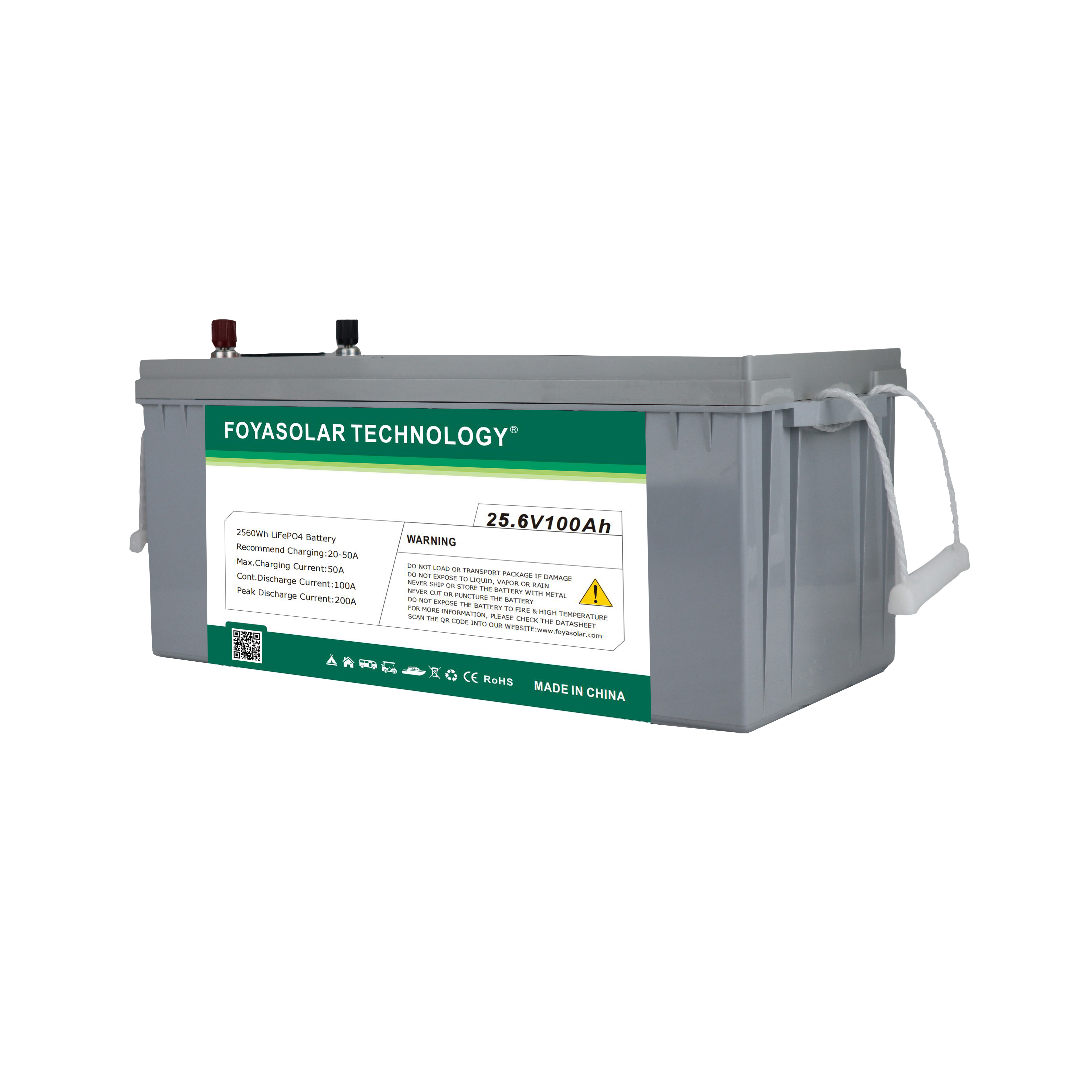 Built in Smart BMS Low temperature Li Batteries 12v 100Ah Lifepo4 Battery Support Phone Link For Rv Electric Golf Cart Marine