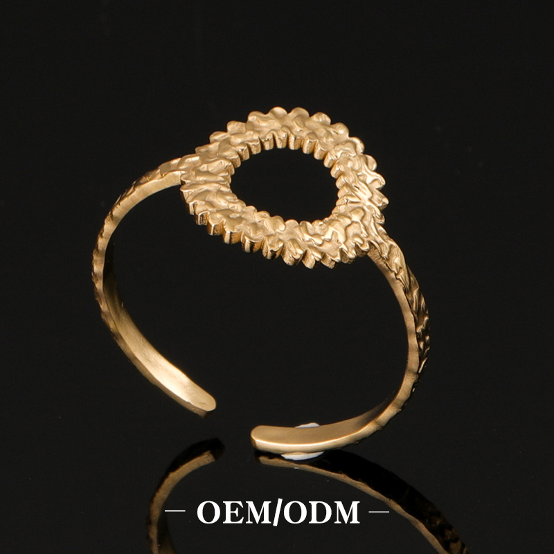 Vintage Rings For Women Bohemia Daisy Flower Geometric Stainless Steel Chunky Rings