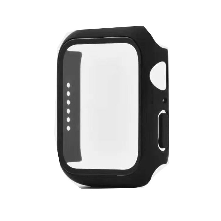 For Apple Watch Case PC Tempered Glass Transparent Case For iwatch Strap Watch Case