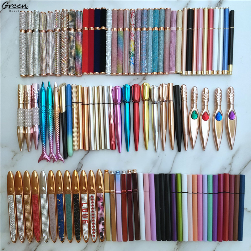 Newest Waterproof Smooth Sticky Liquid Tube Magic Eyelash Glue Eyeliner Lash Glue Pen Adhesive Eyeliner Pen for Strip Eyelashes