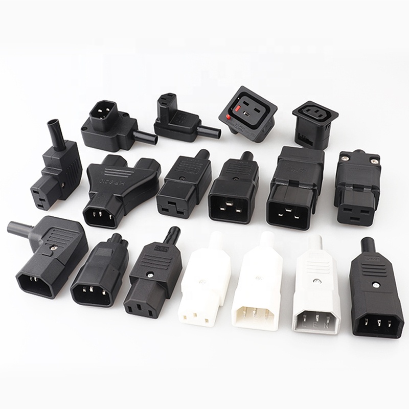 LZ-14-T1R 10A 250V IEC 320 C14 male C13 с предохранителем, Универсальный переходник, гнездовой разъем