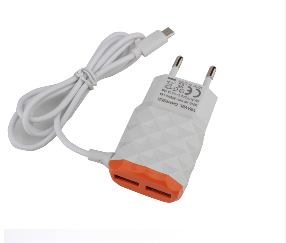Недорогое портативное зарядное устройство с 2 usb-портами и кабелем для мобильного телефона