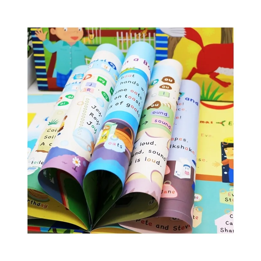 Factory Custom Color Professional Printing Children English Story Finger Sound Book