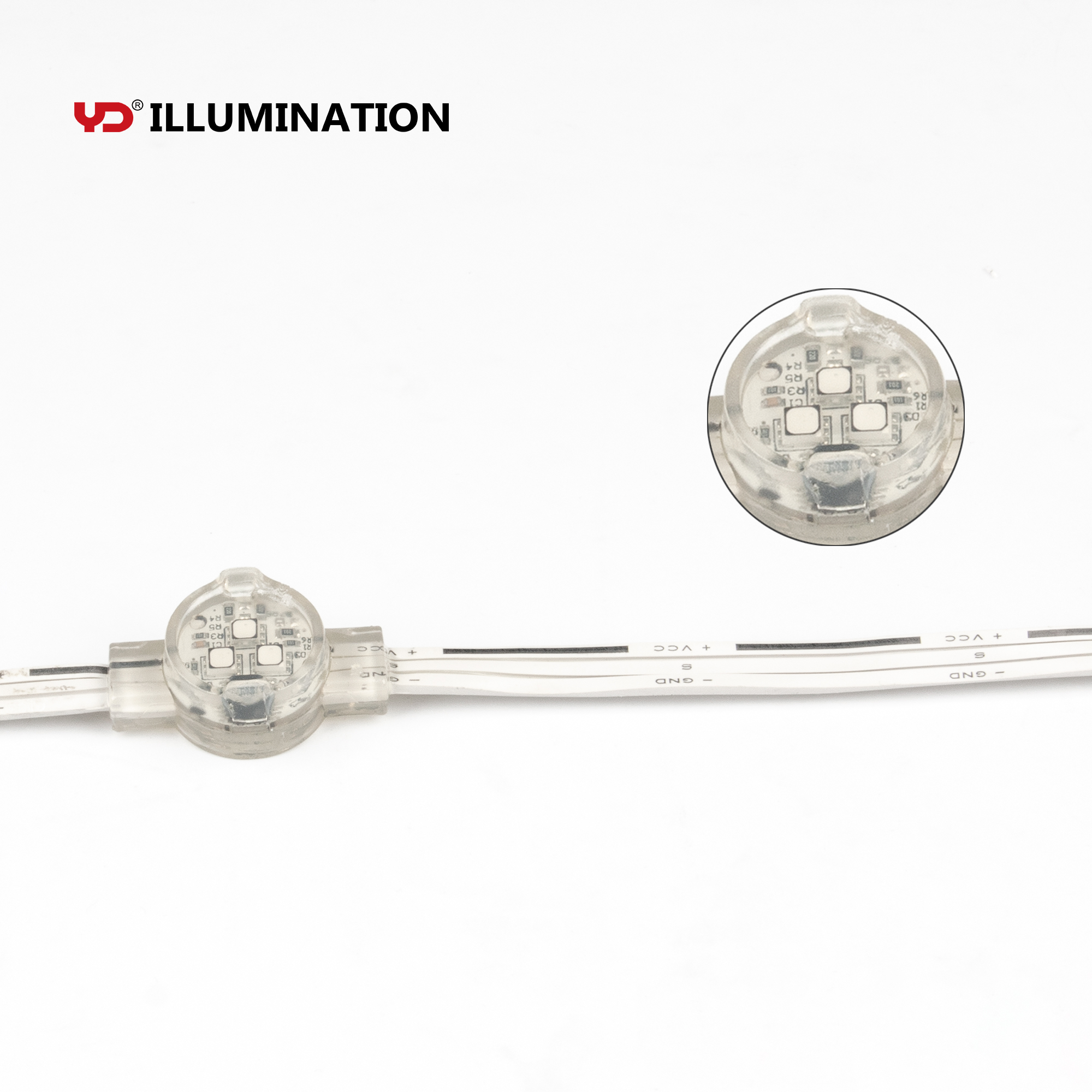 20 мм IP68 DC12V led 5050 пикселей строка фасадного освещения здания