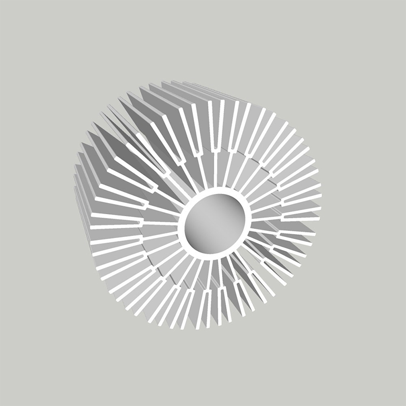 Большой серебряный светодиодный алюминиевый HeatSink штранг-прессования плиты профиль